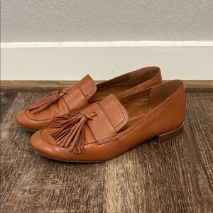 Franco Sarto Brown Tassel Loafers